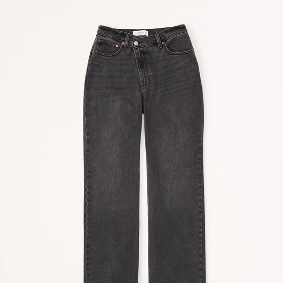 NWT Abercrombie and Fitch Curve Love Ultra High Rise 90s Slim Straight - Picture 7 of 7